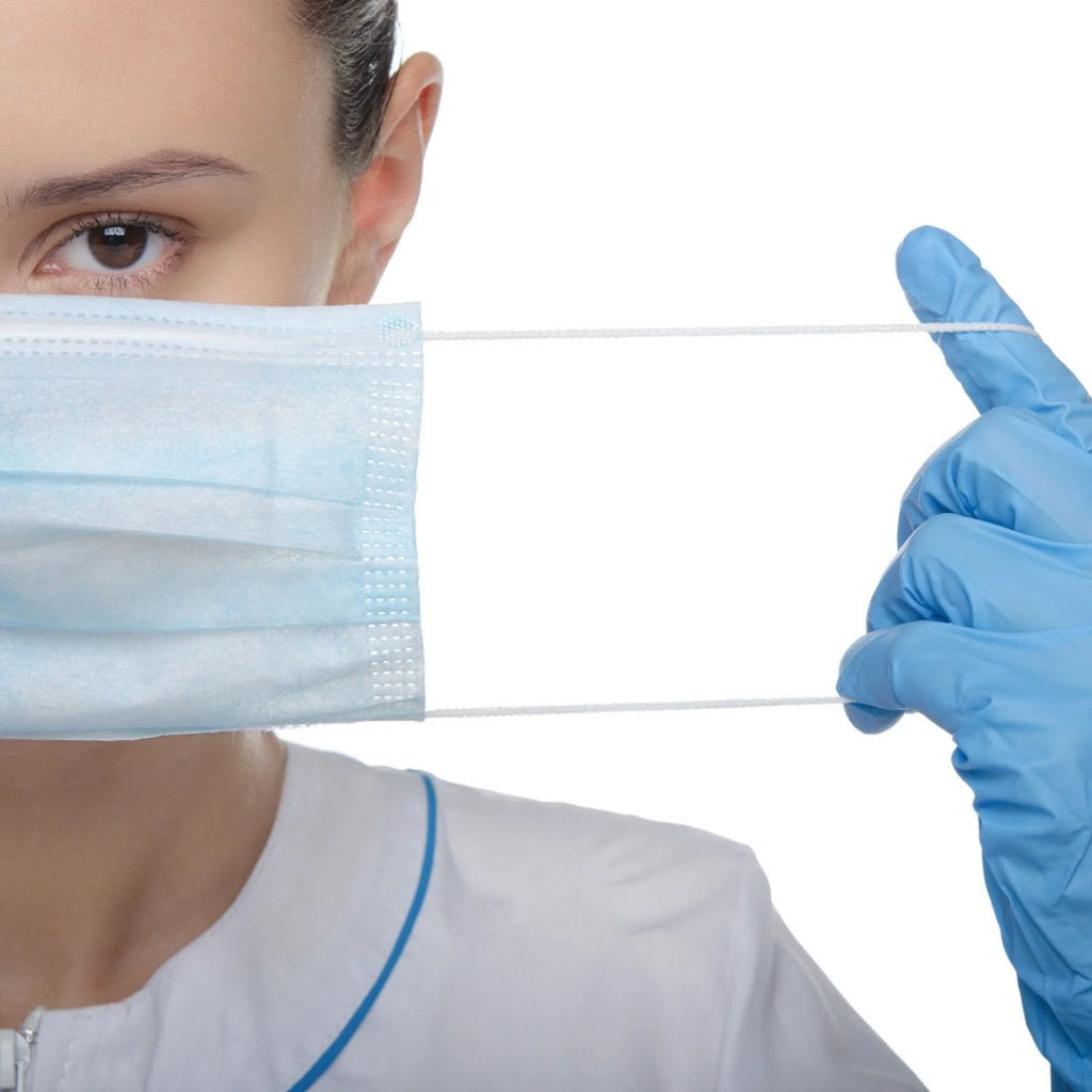 1000Pcs Blue 3-Ply Disposable Face Masks N8019