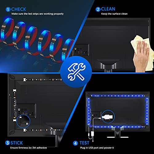 WiFi LED Strip Lights for 46-60 inch TVs X974