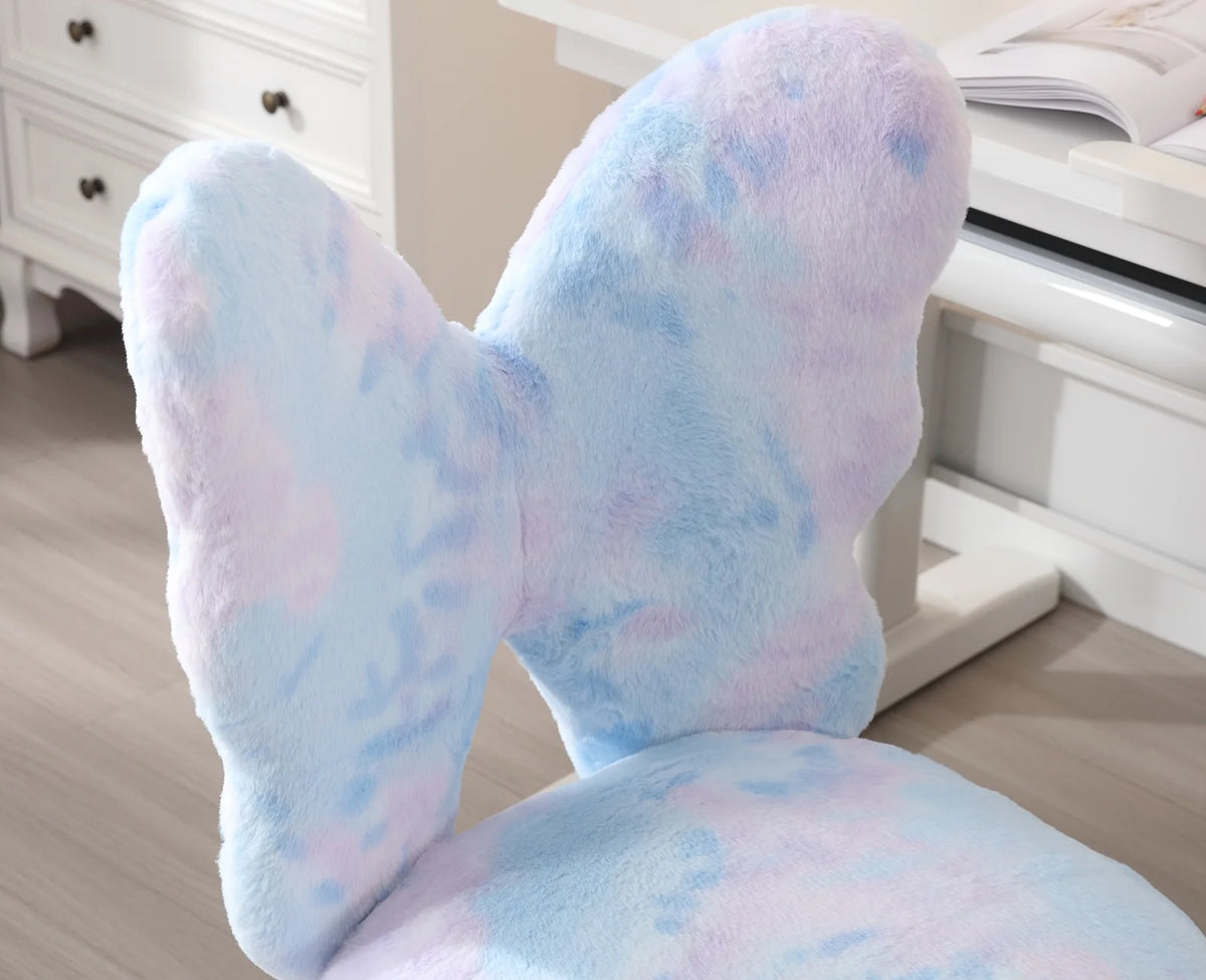 Adjustable Faux Fur Kids Desk Chair C1654