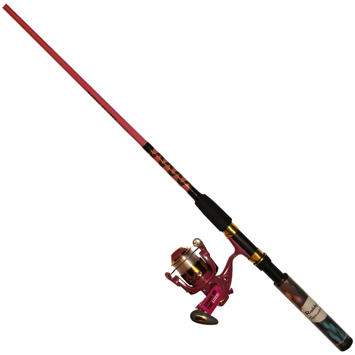 6 Ft. 6 In. 2 Piece Medium Light Pink Fishing Combo L3017