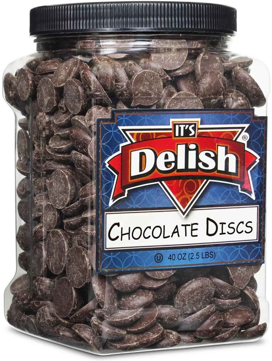 Dark Chocolate Discs 2.5 Lbs Non-Dairy Vegan Kosher L876
