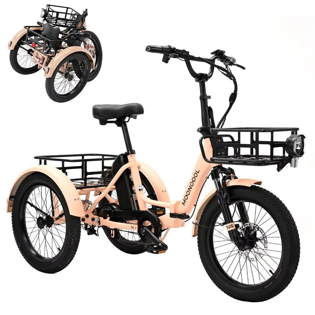 350W 36V 7 Speeds Electric Tricycle with Basket U1106