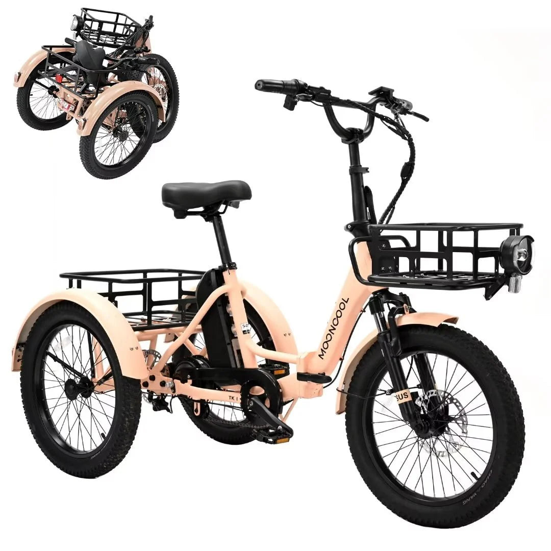 350W 36V 7 Speeds Electric Tricycle with Basket U1106
