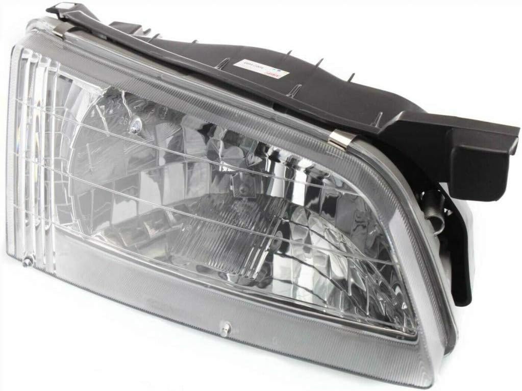 Headlight Assembly for Nissan Altima 1998 1999 Passenger Side Halogen Pack of 2 B37086