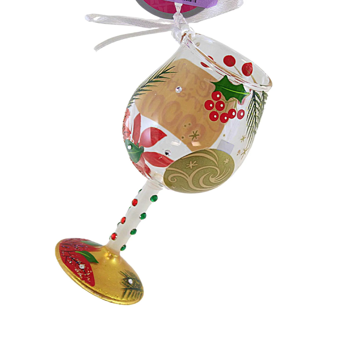Hand Painted Glass Ornament I98231