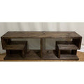 Pickled Oak Console Table Y9039