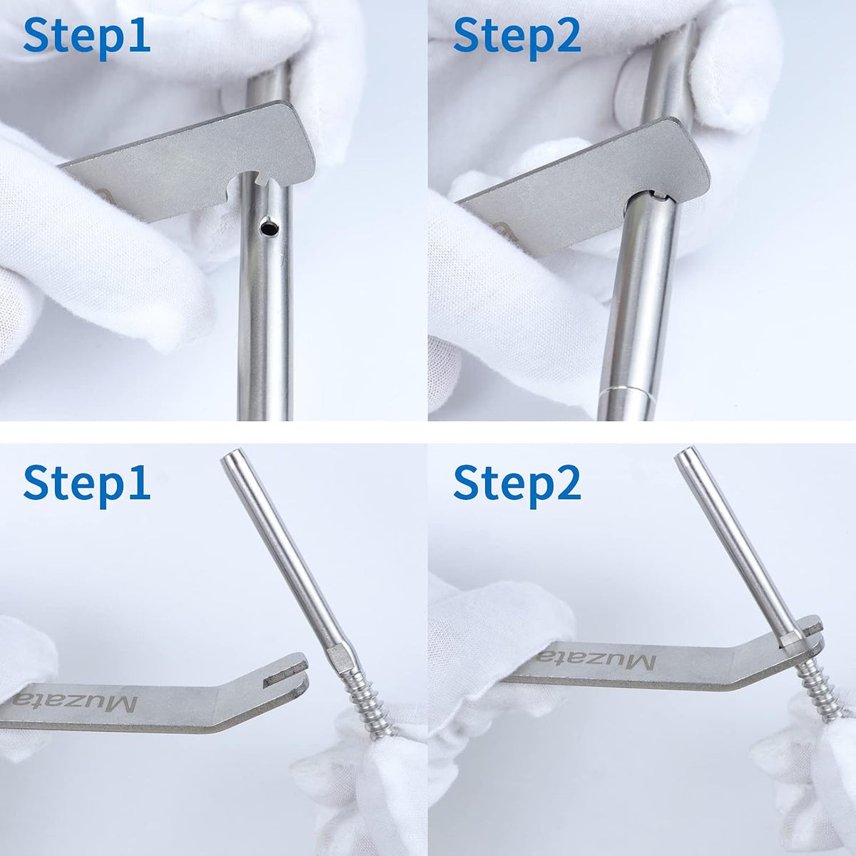 10Set Swageless Cable Railing Kit 1/8 Toggle Turnbuckle Hardware T316 Stainless Steel Z44469