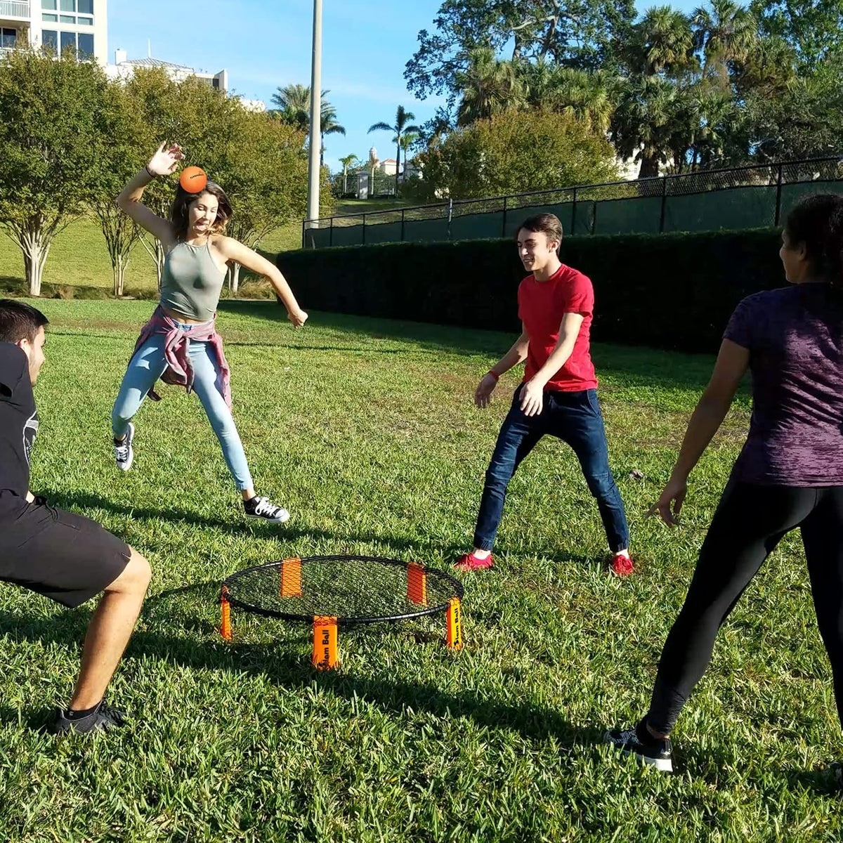Spike Ball Game with Playing Net, 3 Balls, Carrying Bag and Rules X276
