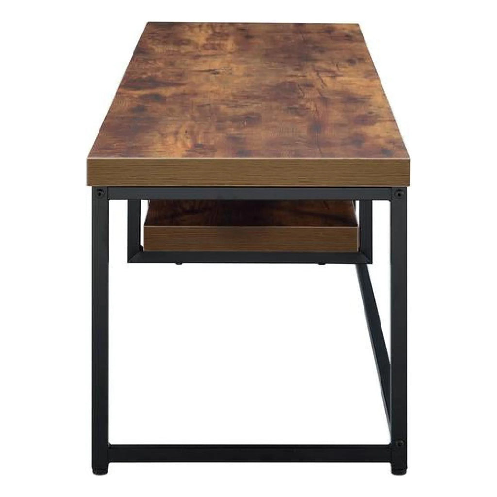 Weathered Oak Black Tv Stand K78102