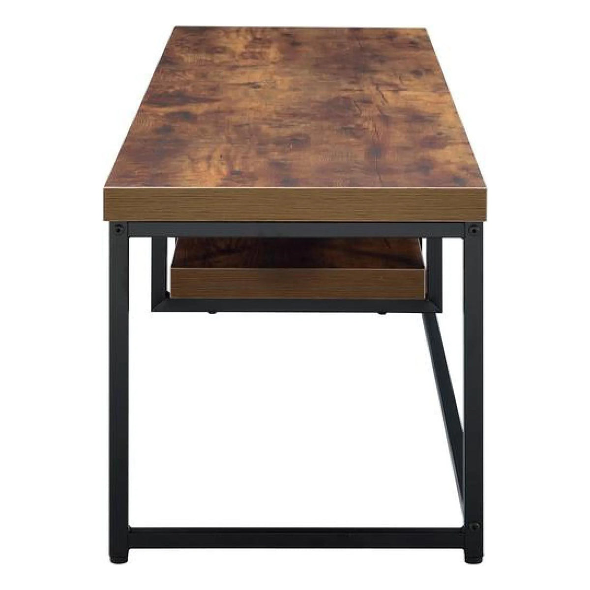 Weathered Oak Black Tv Stand K78102