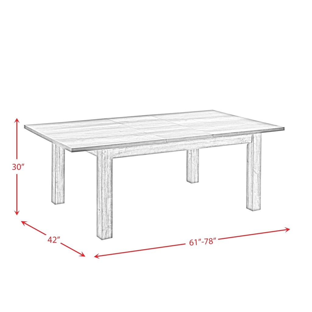 Extendable Dining Table in Gray Oak O58392