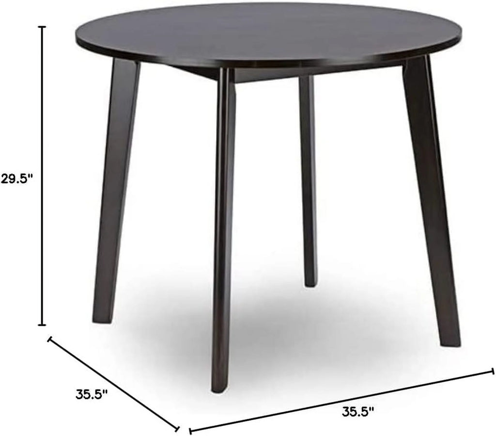 Round Dining Table Dark Brown C7185