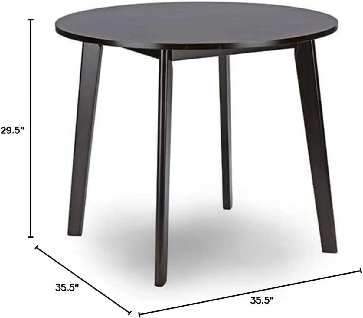 Round Dining Table Dark Brown C7185