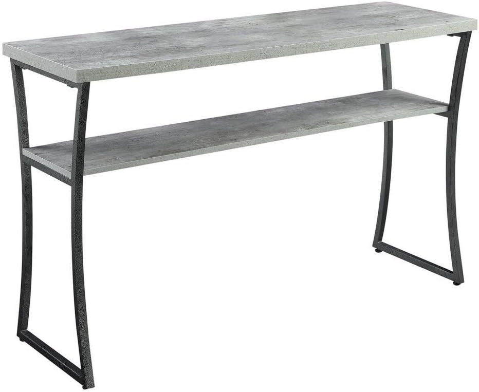 Console Table, Espresso / Slate Gray Frame R6339