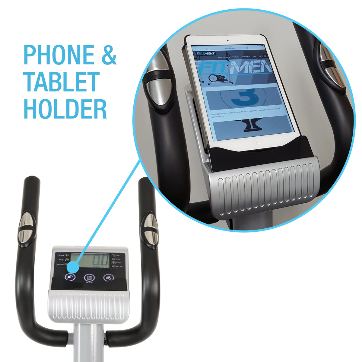 Magnetic Elliptical Trainer with LCD Monitor and Pulse Rate Grips L2257