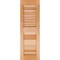 15x22W x 30x22H Unfinished Pine Open Louvered Shutters (Per Pair) G416092