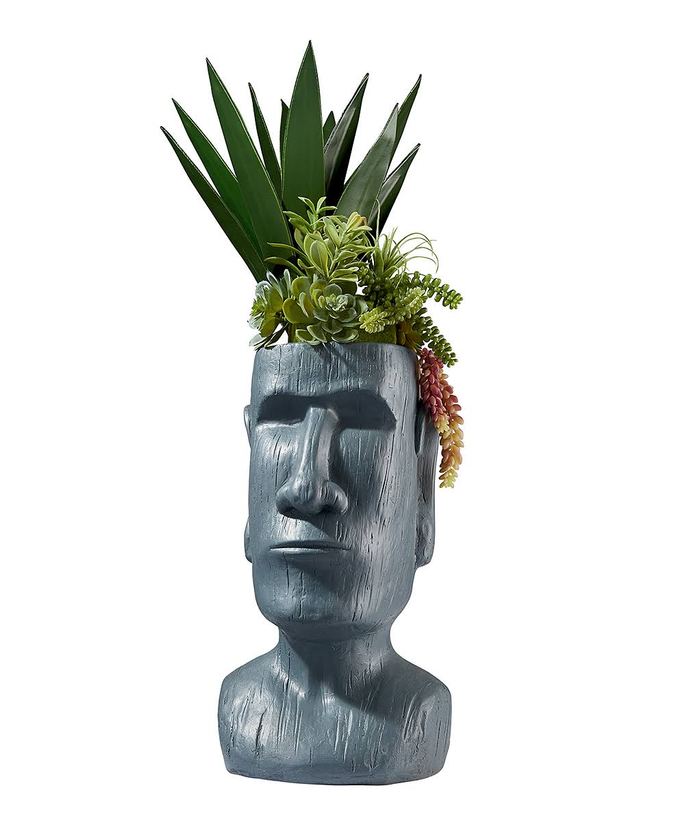 Moai Head Planter Statue E708