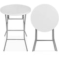 32in Round Folding Bar Height Table White P633132