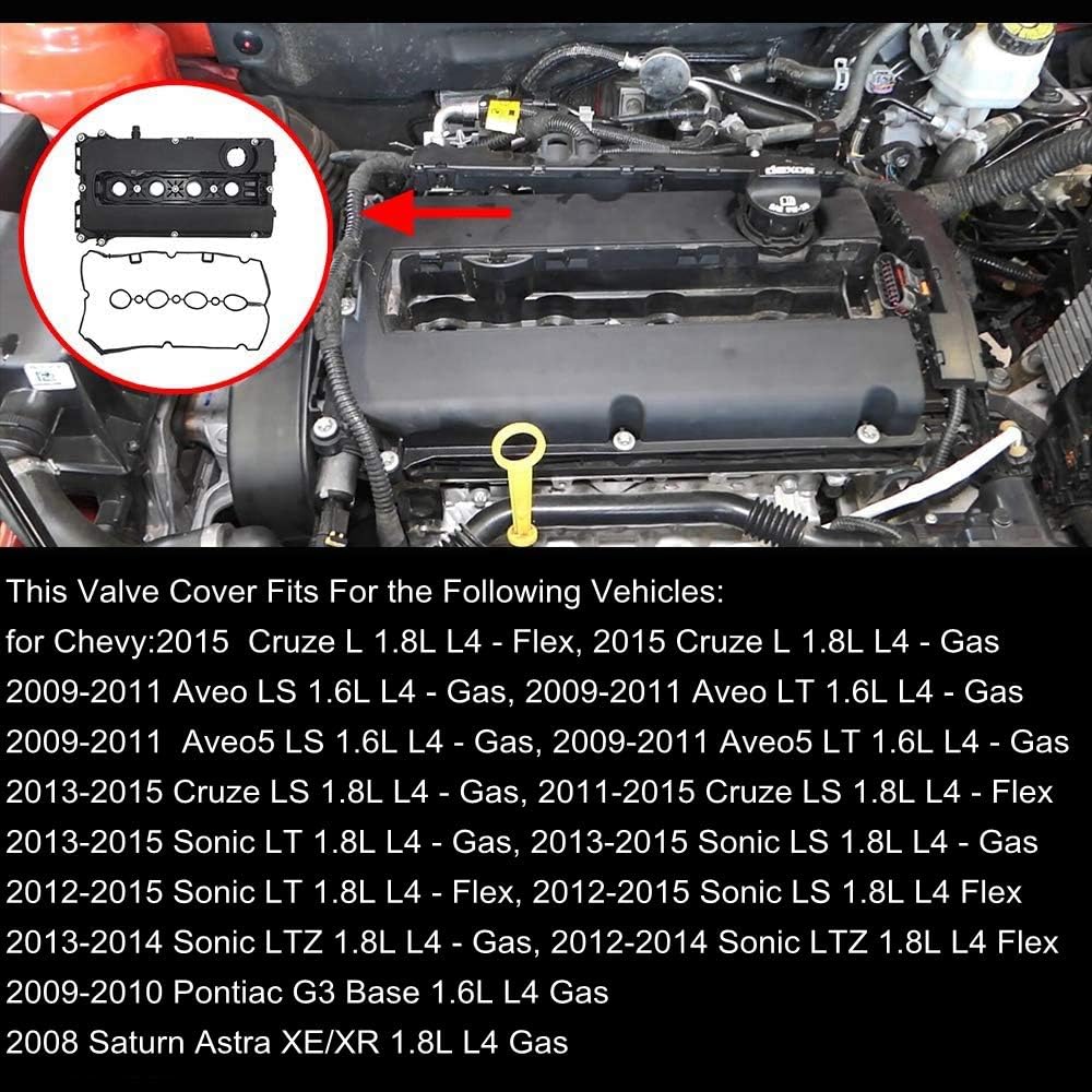 Camshaft Valve Cover with Gasket Pack of 2 I843749
