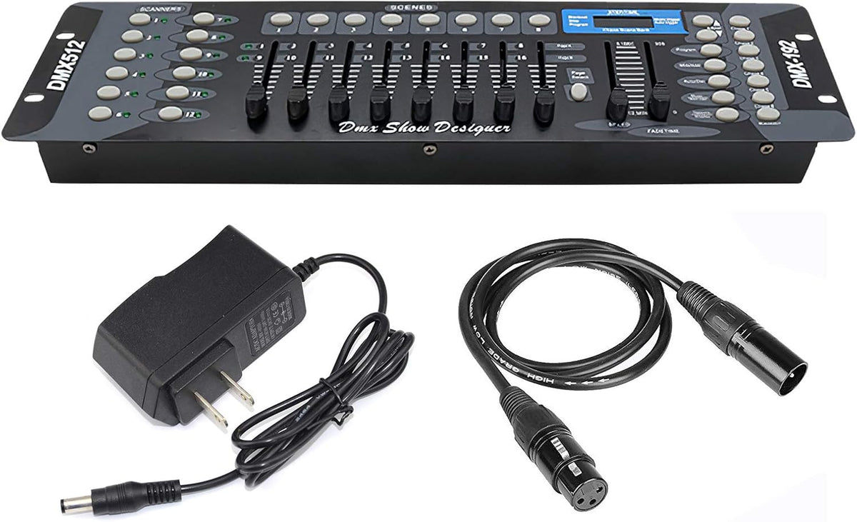 DMX512 Console with DMX Signal Cable, Pack of 2 Q12587