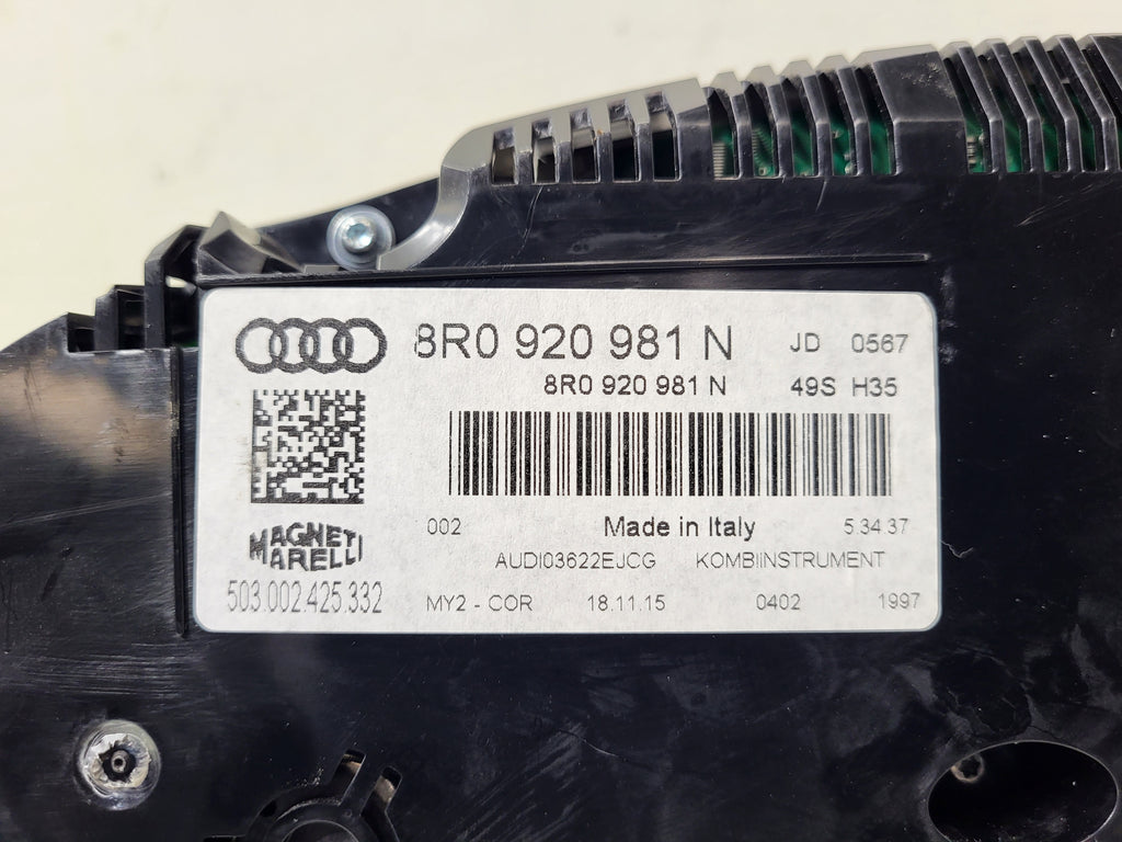 Pre-Owned Audi Q5 Speedometer Cluster 87K Miles OEM V308328
