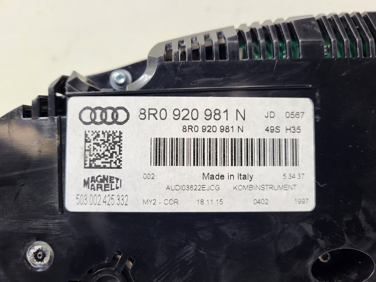 Pre-Owned Audi Q5 Speedometer Cluster 87K Miles OEM V308328