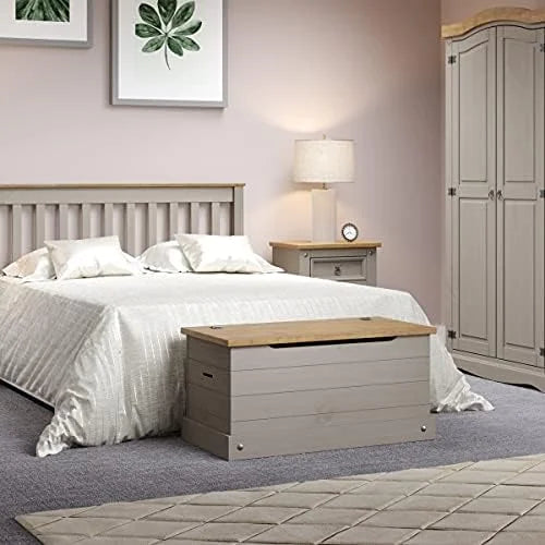 White Distressed Wooden Entryway Bench O242