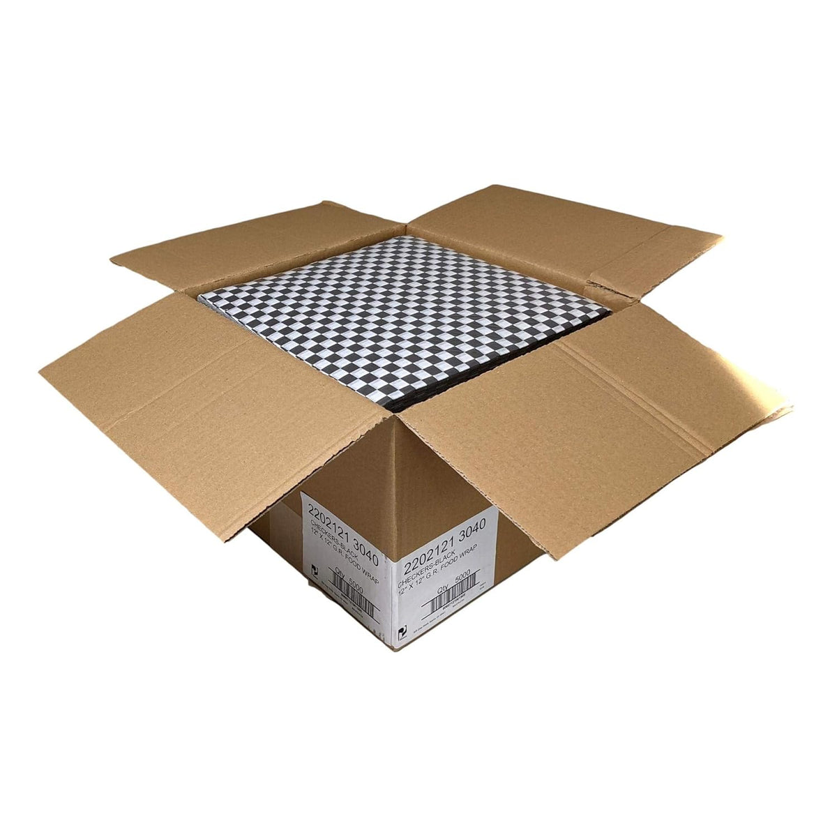Red Checkers Grease-Resistant Food-Safe Sandwich Wrap Paper Sheets (Case of 5000) O885708