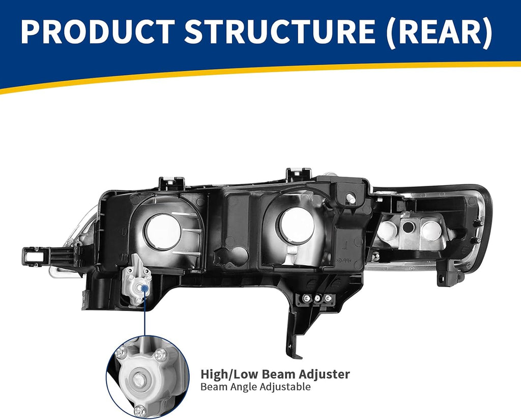 Headlight Assembly for Accord 1994 1995 1996 1997 B184