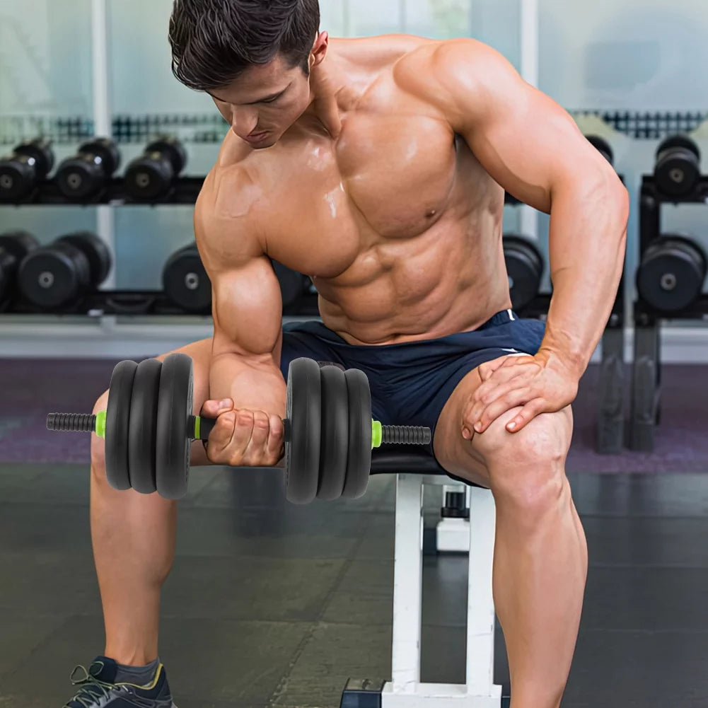 4-in-1 Adjustable Dumbbells Set 50lbs Q32980