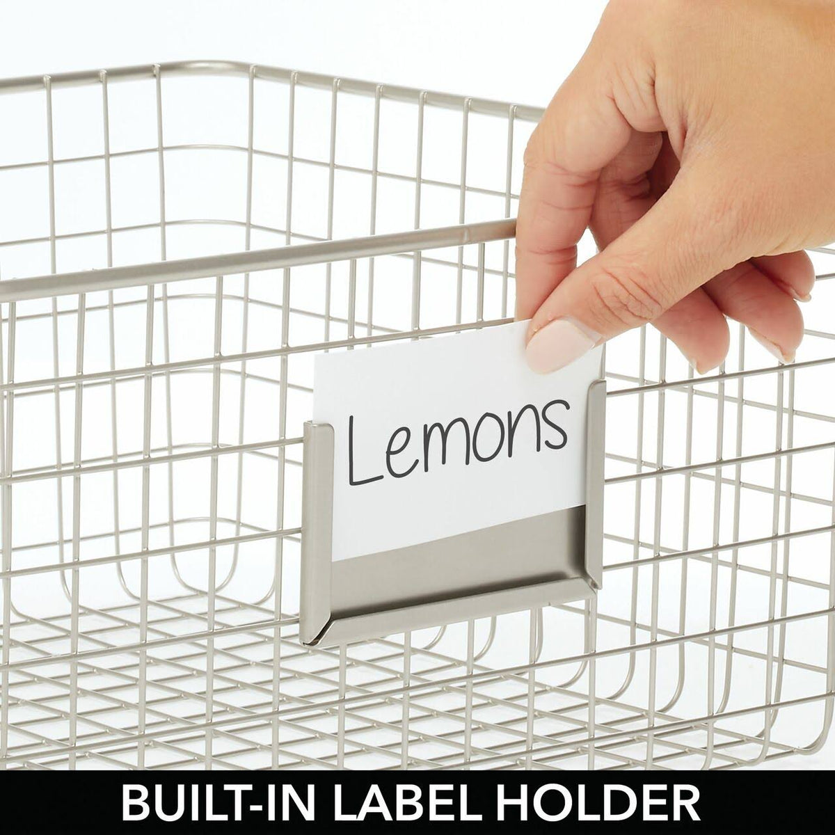 Black 4 Pack Metal Food Storage Basket G27560