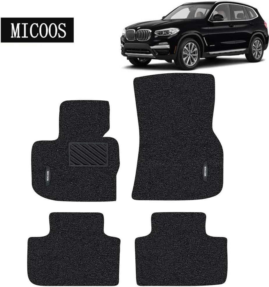 Black All Weather Heavy Duty Floor Mat Set I2698