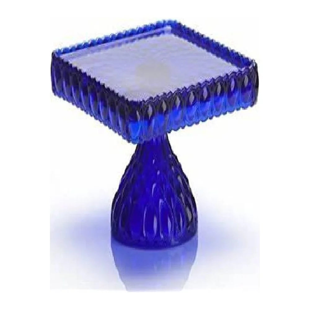Cobalt Blue Square Cake Plate Stand Z58659