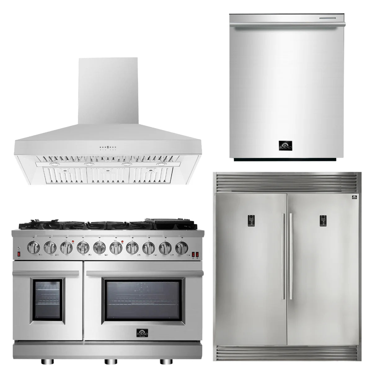 48 Gas Range, Range Hood, 60 Refrigerator, Dishwasher Z6947