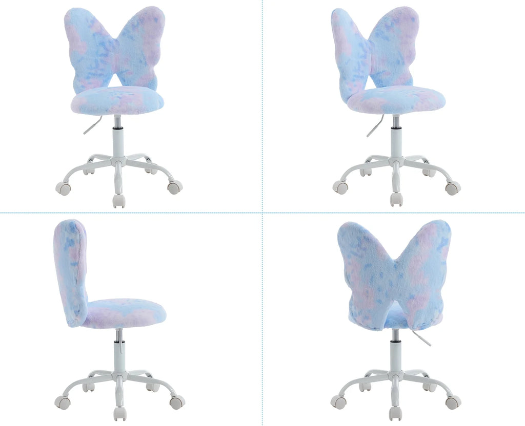 Adjustable Faux Fur Kids Desk Chair C1654