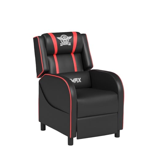 Pink Massage Gaming Recliner with Adjustable Footrest C1144