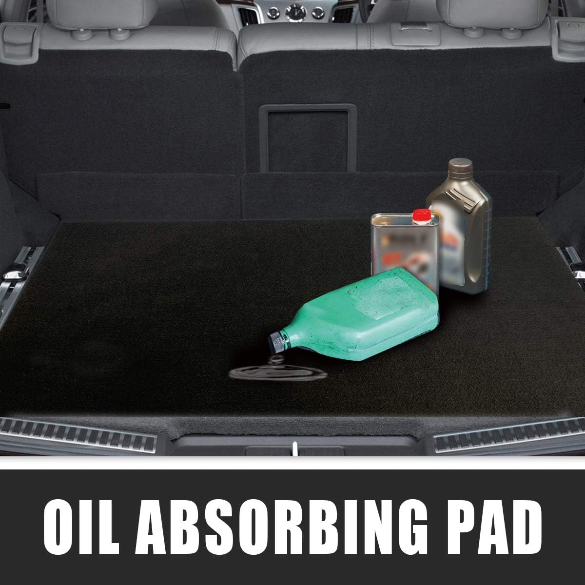 Absorbent Oil Mat Garage Floor Mat, Reusable, Washable, 7.4 ft x 20 ft L519078