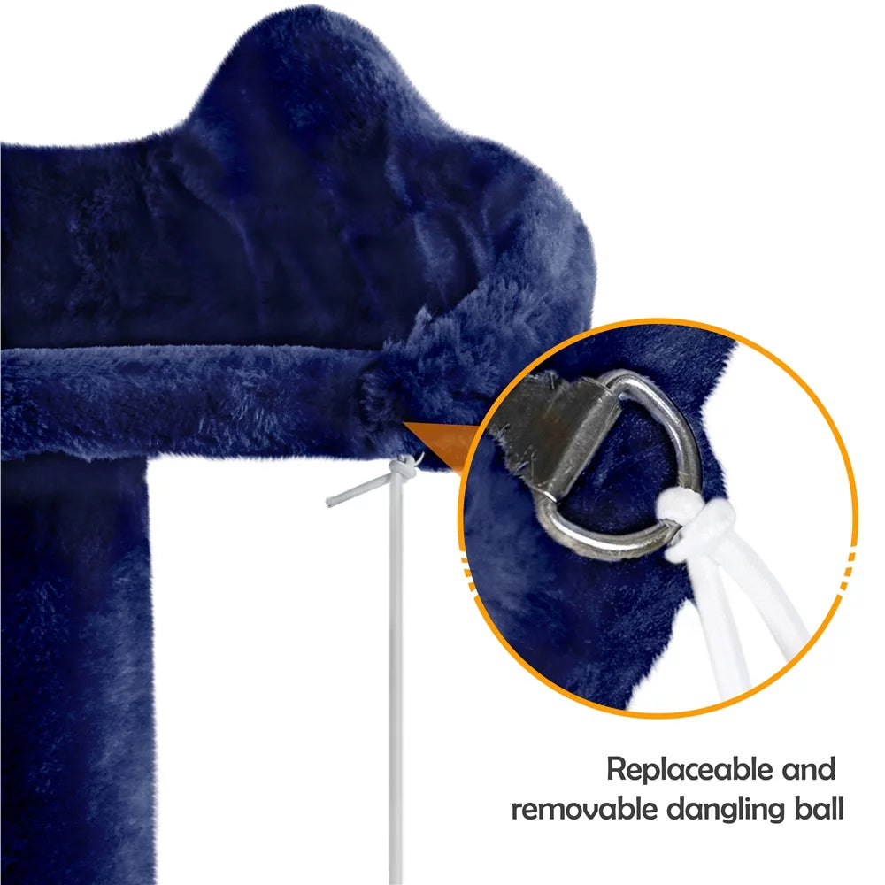 54" Double Condo Cat Tree with Scratching Post Tower E1944