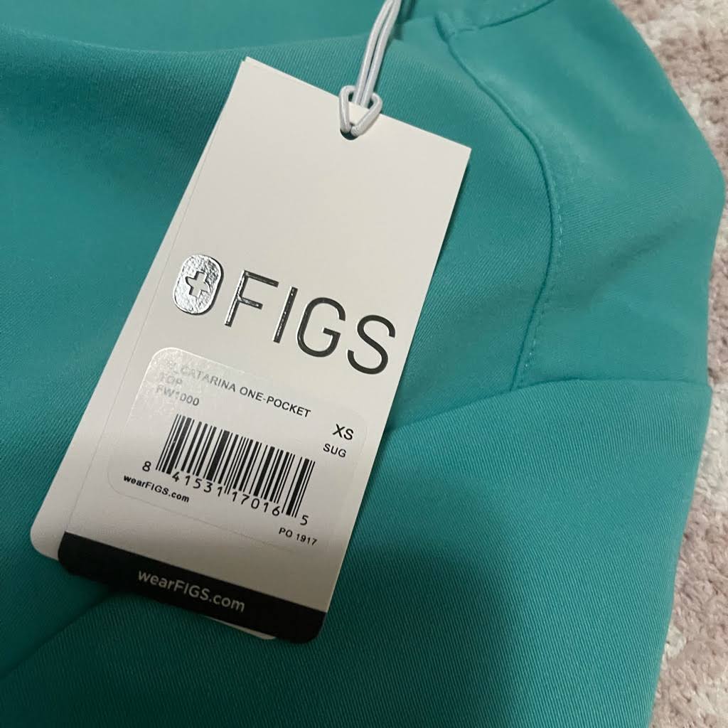 XS Surgical Green One Pocket Scrub Top Z766