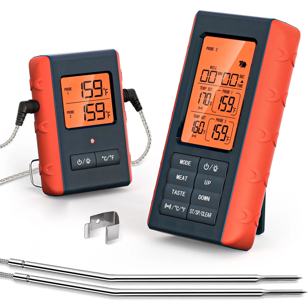 Wireless Digital Meat Thermometer with 2 Probes C981
