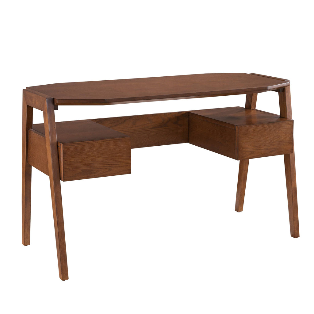 White Writing Desk with Storage L752746