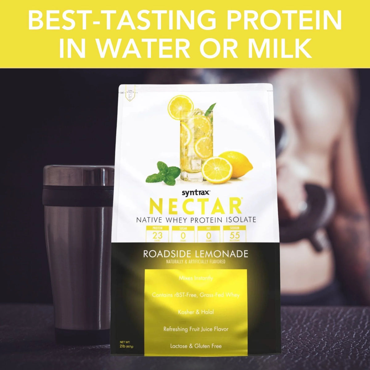 Whey Protein Isolate Powder Lemonade 2 lbs T332