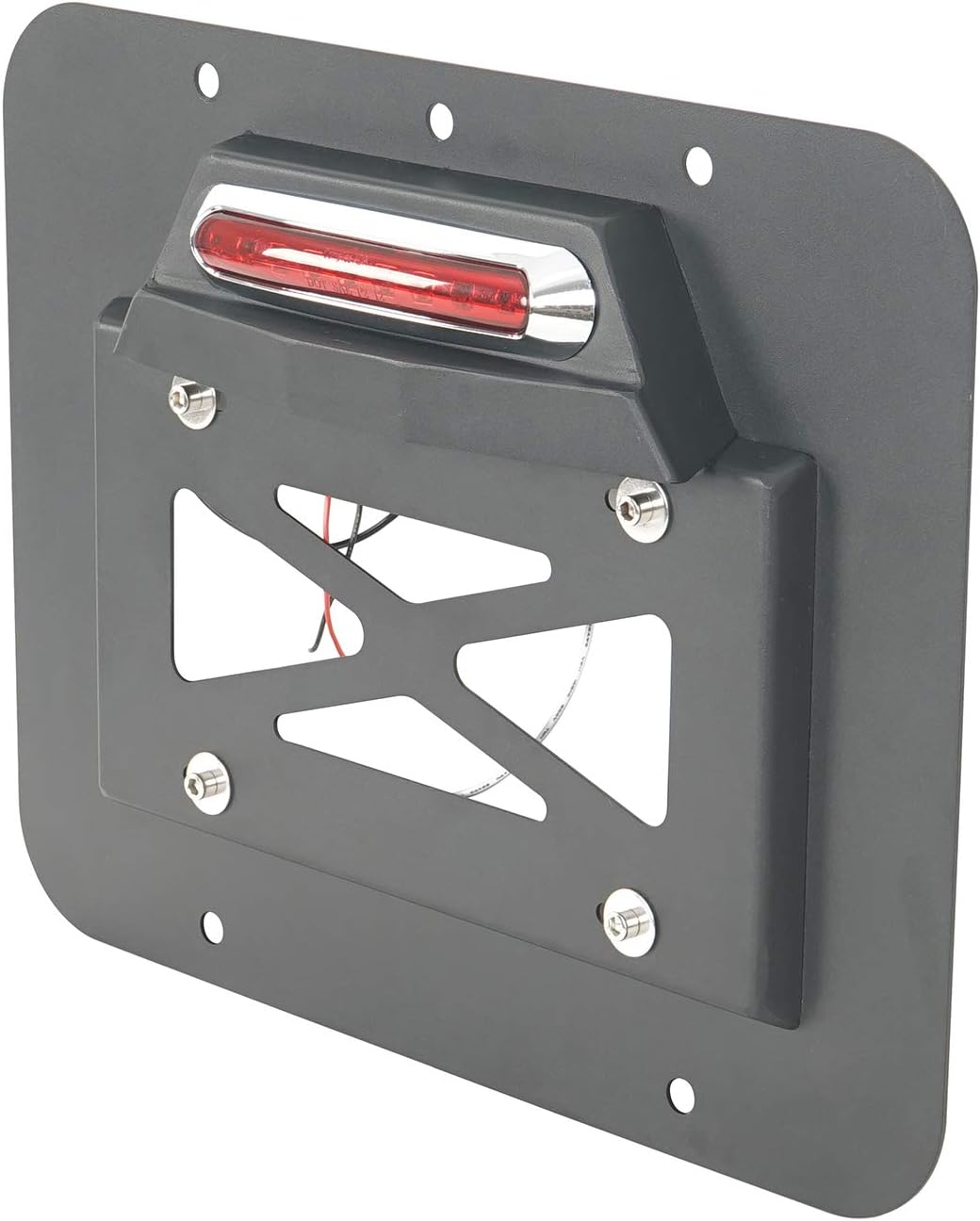 Spare Tire Delete License Plate Relocation Kit with Third Brake Light K38159