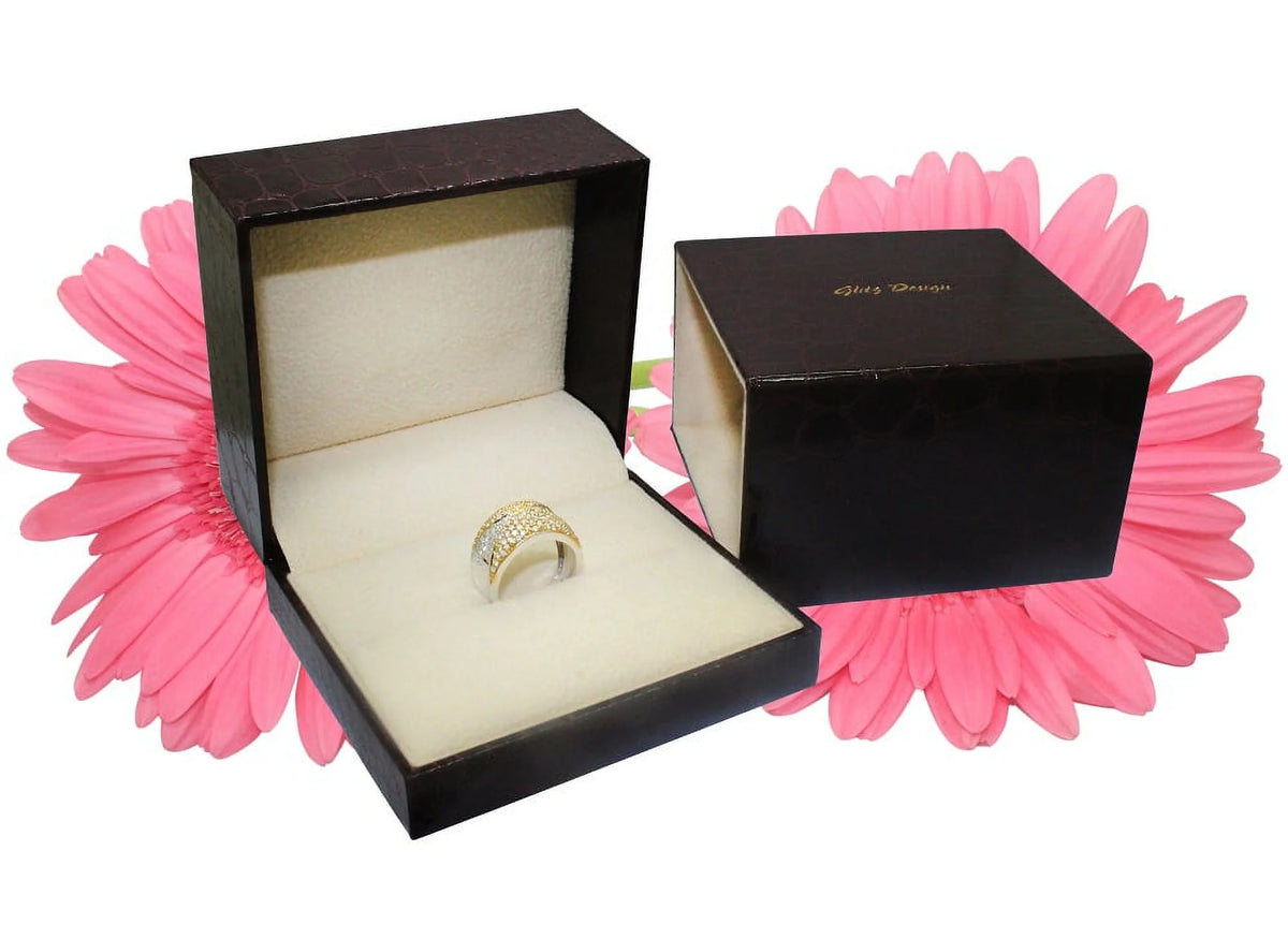 14K White Gold Princess Cut Diamond Engagement Ring 1.25 Carat K6909