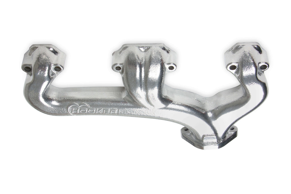 Cast Iron Exhaust Manifolds 2-1/2" Outlet Silver Ceramic Coated Y640799