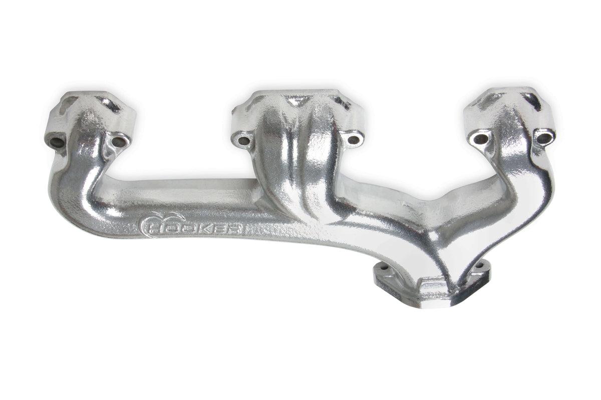 Cast Iron Exhaust Manifolds 2-1/2" Outlet Silver Ceramic Coated Y640799