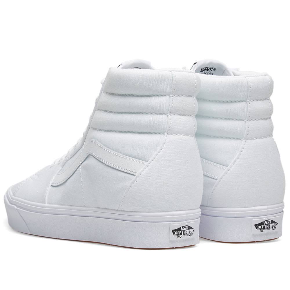 True White Sk8-Hi Shoes O5433