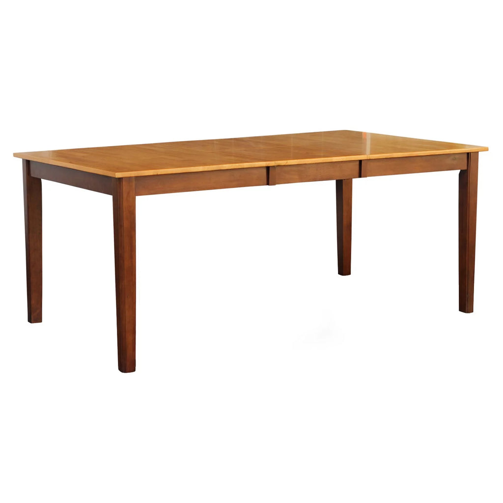 Cappuccino Rectangular Dining Table with Butterfly Leaf X284