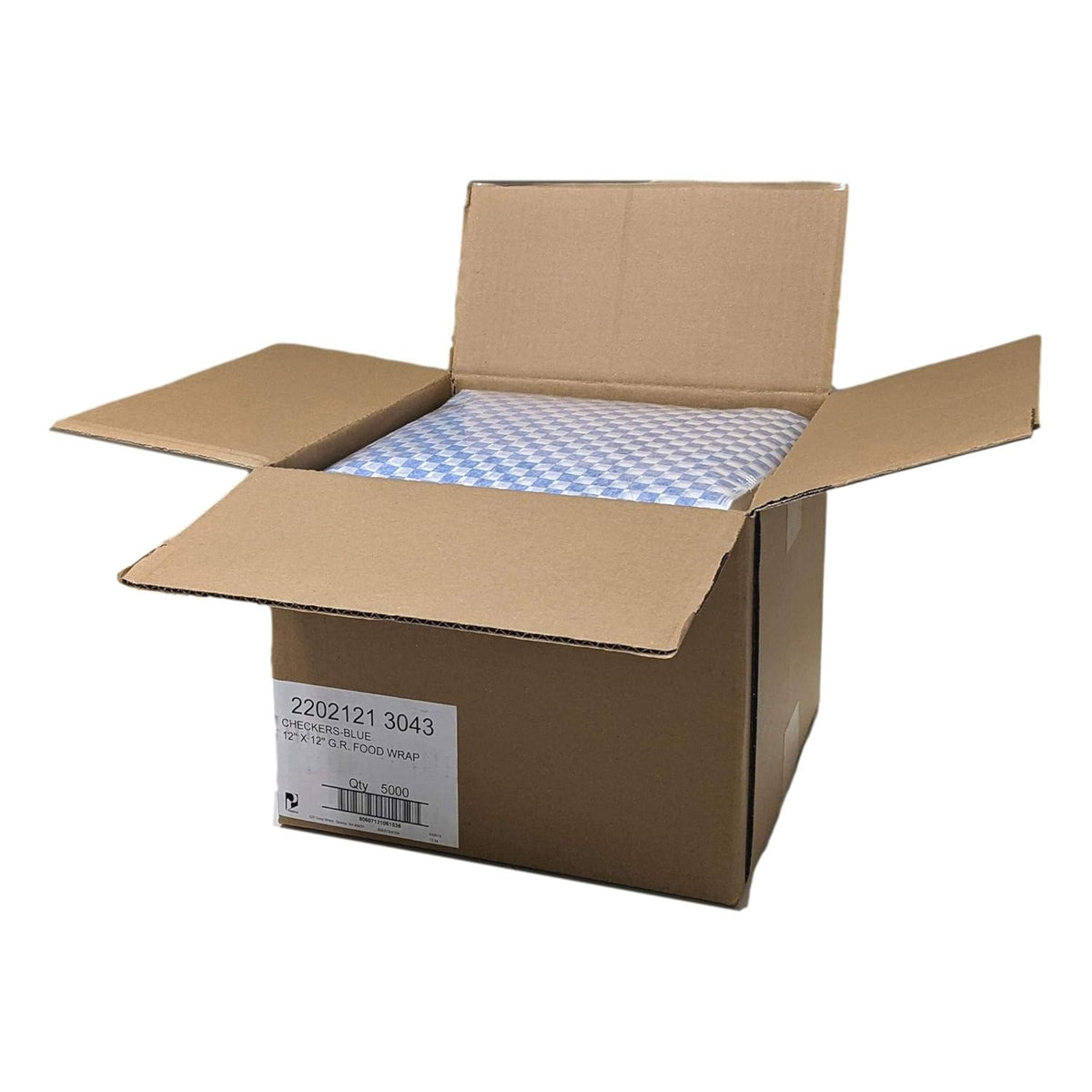 Red Checkers Grease-Resistant Food-Safe Sandwich Wrap Paper Sheets (Case of 5000) O885708