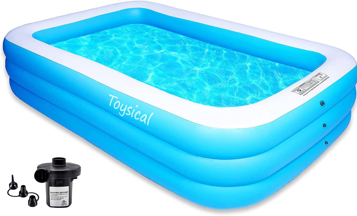 Inflatable Family Pool with Pump V52502